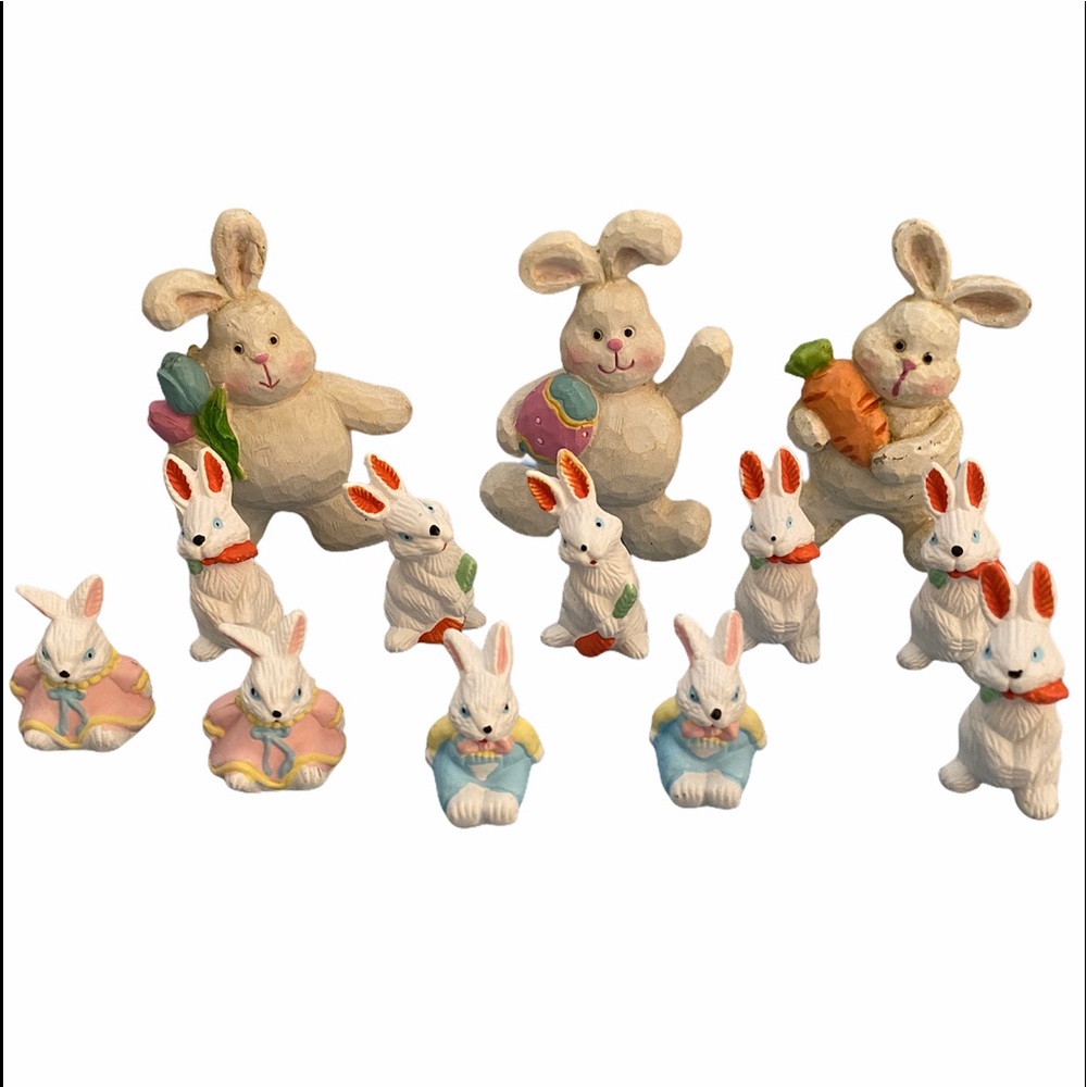 5/25 Lot of 13 various Bunnies! Adorable!
